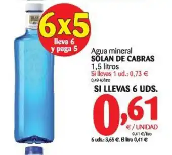 Alimerka Solan De Cabras Agua mineral 1,5L oferta