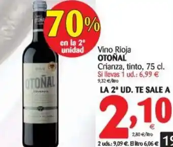 Alimerka Otoñal Vino Rioja Crianza,tino 75cl oferta