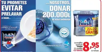 Alimerka Finish Lavavajillas quantum 22 pastillas + 22 Gratis oferta