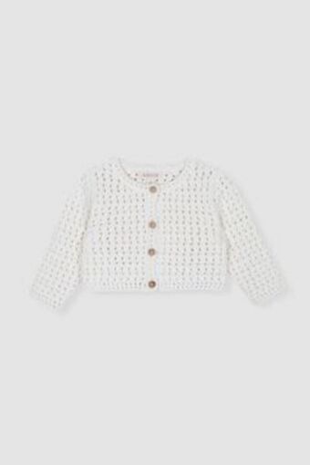 Fifty Factory Chaqueta crochet blanca bebé oferta