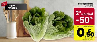 Carrefour Lechuga romana oferta