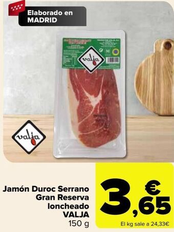 Carrefour Jamón duroc serrano gran reserva loncheado valja oferta