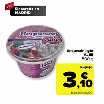 Carrefour Requesón light albe oferta