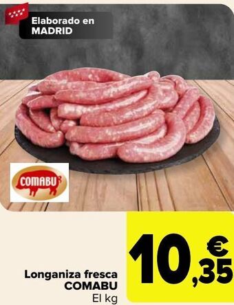 Carrefour Longaniza fresca comabu oferta