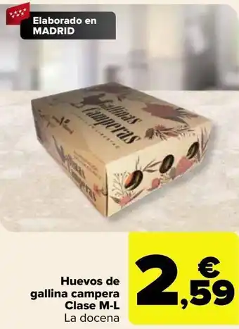 Carrefour Huevos de gallina campera clase m-l oferta