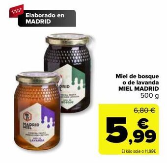 Carrefour Miel de bosque o de lavanda miel madrid oferta