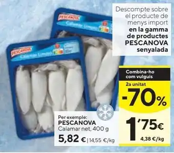 Caprabo Calamares pescanova oferta