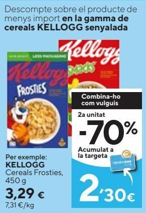 Caprabo Cereales kellogg's oferta