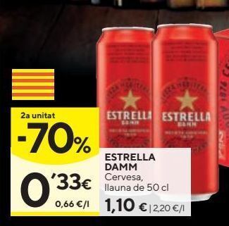 Caprabo Cerveza estrella damm oferta