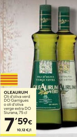 Caprabo Aceite de oliva virgen extra oleaurum oferta