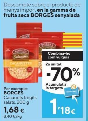 Caprabo Cacahuetes borges oferta