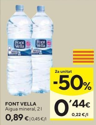 Caprabo Agua font vella oferta