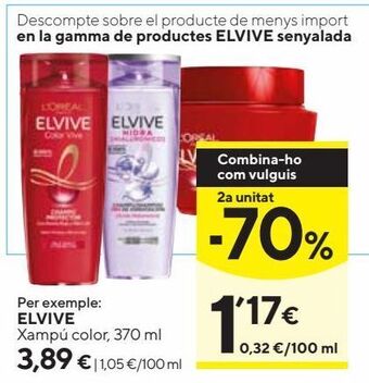 Caprabo Champú elvive oferta