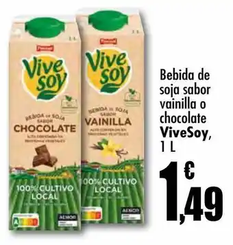 Unide Supermercados Bebida de soja sabor vainilla o chocolate vivesoy oferta