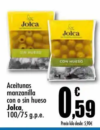 Unide Supermercados Aceitunas manzanilla con o sin hueso jolca oferta
