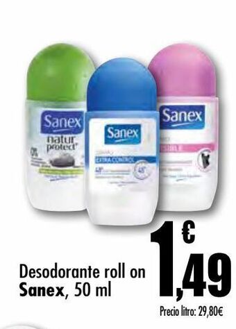 Unide Supermercados Desodorante roll on sanex oferta