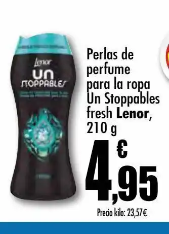 Unide Supermercados Perlas de perfume para la ropa un stoppables fresh lenor oferta