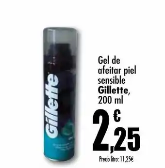 Unide Supermercados Gel de afeitar piel sensible gillette oferta