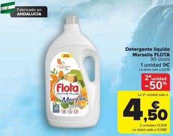 Carrefour Detergente liquido marsella flota oferta