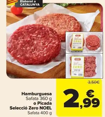 Carrefour Hamburguesa o picada selecció zero noel oferta