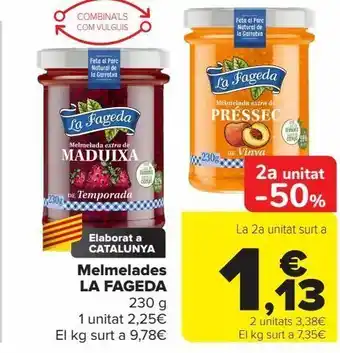 Carrefour Mermelades la fageda oferta