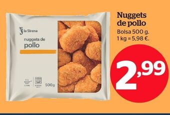 La Sirena Nuggets de pollo oferta