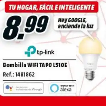 MediaMarkt tp-link Bombilla Wifi Tapo L510E oferta