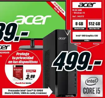 MediaMarkt Acer Pc Xc-895 oferta
