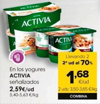 Autoservicios Familia Yogur activia oferta