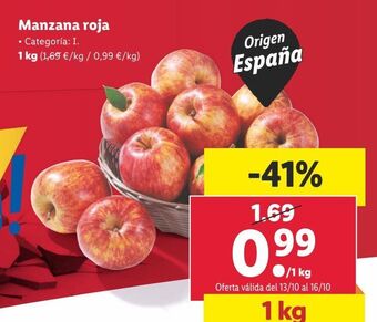 Lidl Manzanas oferta