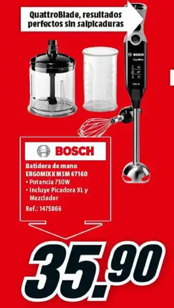 Bosch Batidora de mano Ergomix XM SM 67160