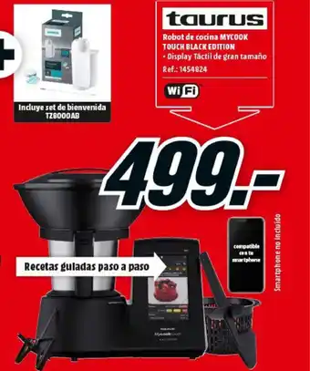 MediaMarkt Taurus MyCook Touch Black Edition Robot de cocina oferta