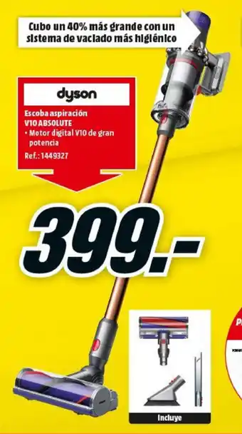 MediaMarkt Dyson V10 Absolute Escoba aspiración oferta