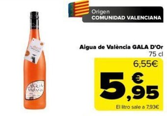 Carrefour Aigua de valència gala d'or oferta