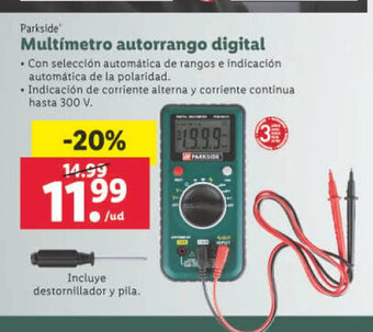 Lidl Multimetro Autorrango Digital oferta