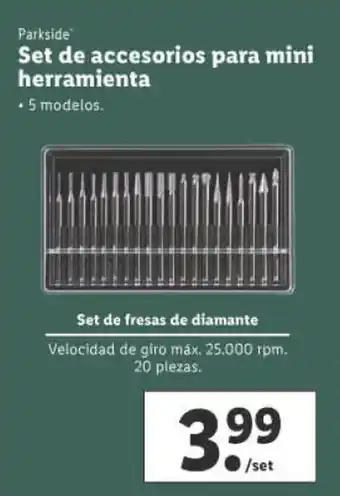 Lidl Set de Accesorios Para Mini Herramienta oferta