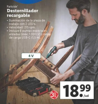 Lidl Destornillador Recargable oferta