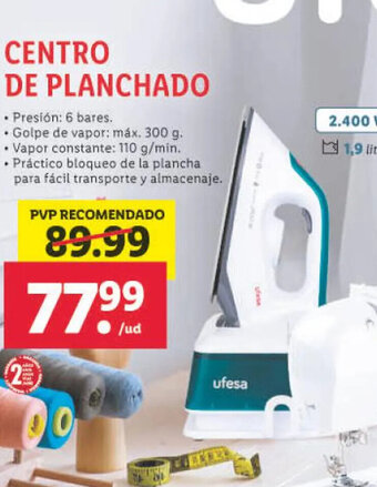 Lidl Centro de Planchado oferta