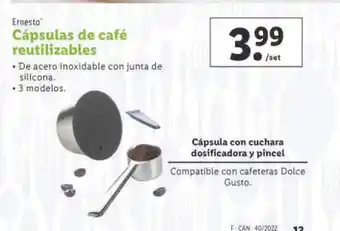 Lidl Cápsulas de café reutilizables oferta