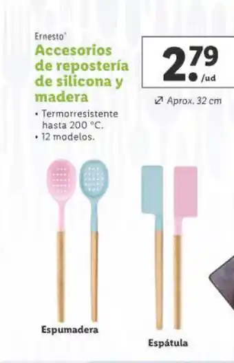 Lidl Accesorios de Repsteria de Silicona y Madera oferta