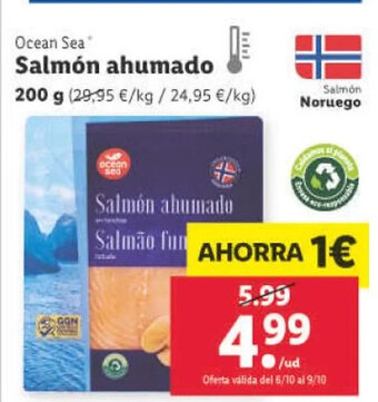 Lidl Salmón Ahumado oferta