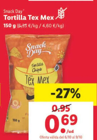 Lidl Tortilla Tex Mex oferta