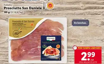 Lidl Prosciutto San Daniele oferta