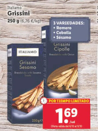 Lidl Grissini oferta