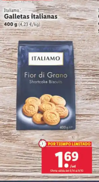 Lidl Galletas Italianas oferta