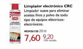 Coinfer Limpiador electrónico crc oferta