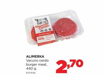 Alimerka Alimerka vacuno cerdo burger meat oferta