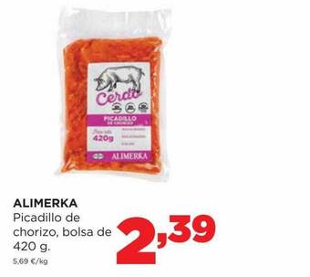 Alimerka Alimerka picadillo de chorizo bolsa oferta