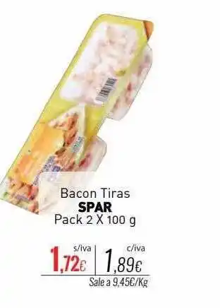 Cuevas Cash Bacon tiras spar pack 2 oferta