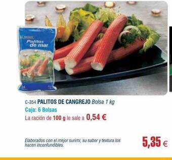 Abordo Palitos de cangrejo oferta